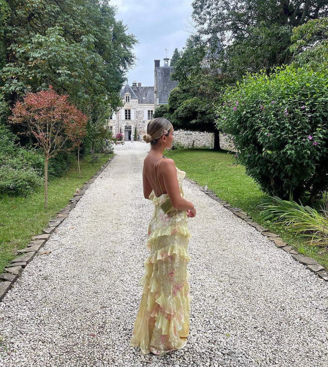 Sophie | Ruffled Maxi Dress – Romantic Elegance and Lightness