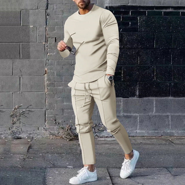 Arnaud | Herre Langermet T-skjorte – Urban og Trendy Stil