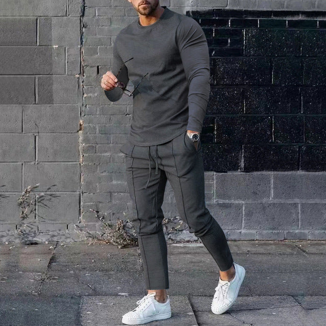 Arnaud | Herre Langermet T-skjorte – Urban og Trendy Stil