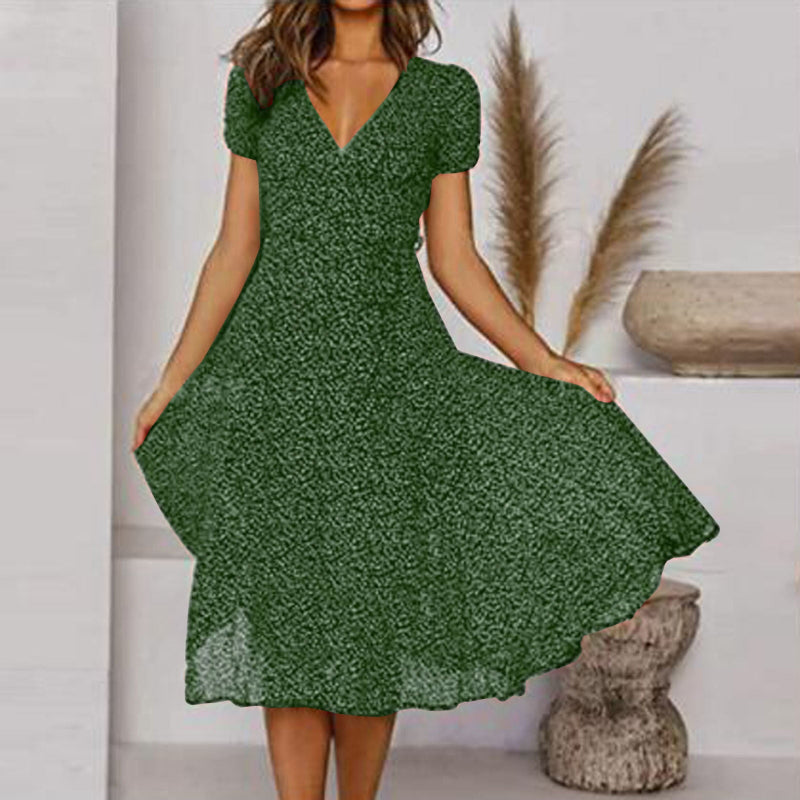 Nina | Vestido de Verano Fluido – Escote en V y Confort Absoluto