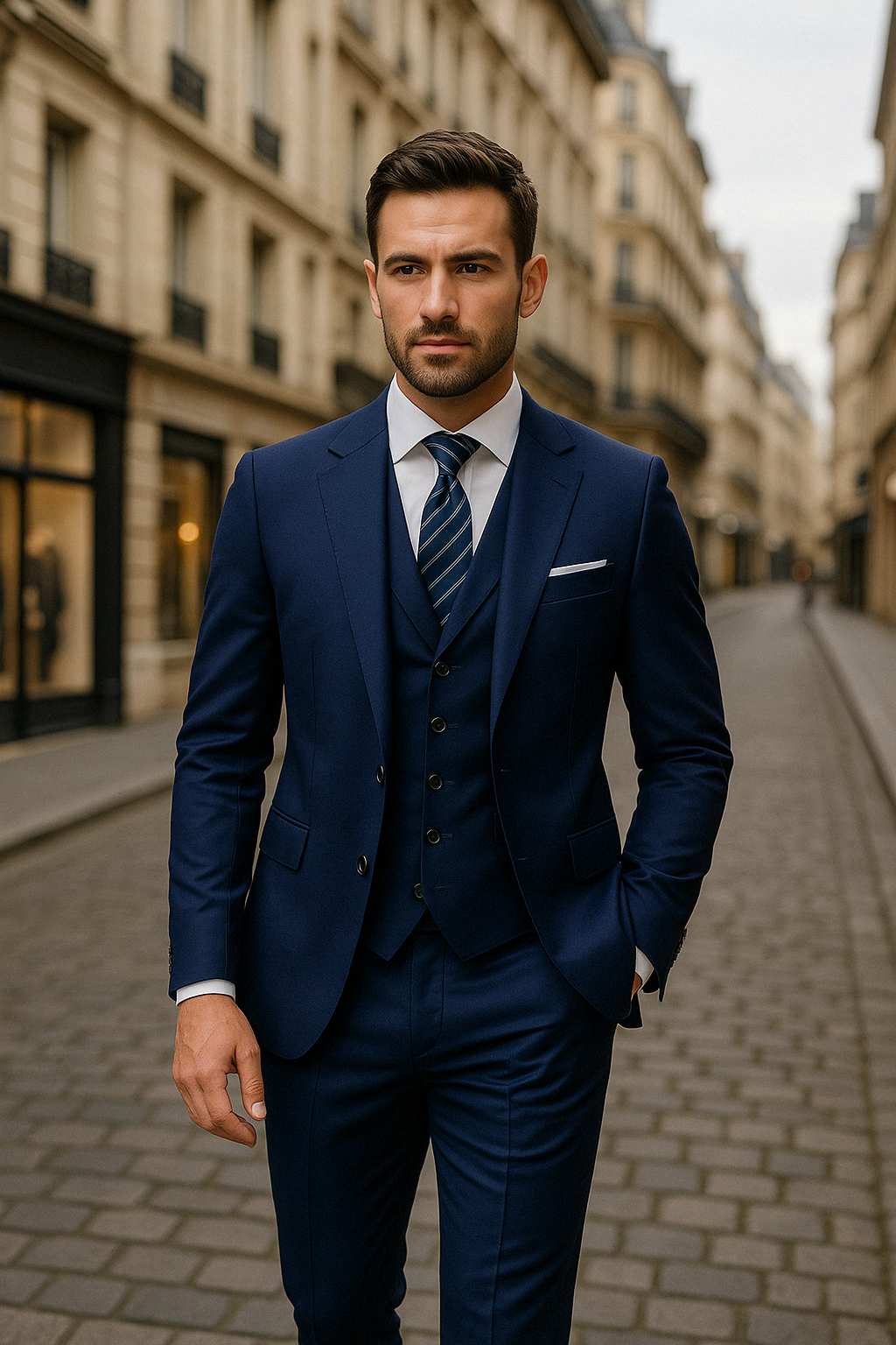 Neil | Men's Tailored Three-Piece Suit – Distinguished Style