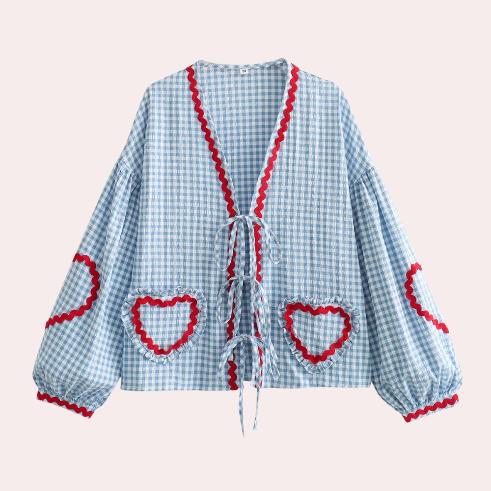 Claire | Heart Detail Shirt and Romantic Touch
