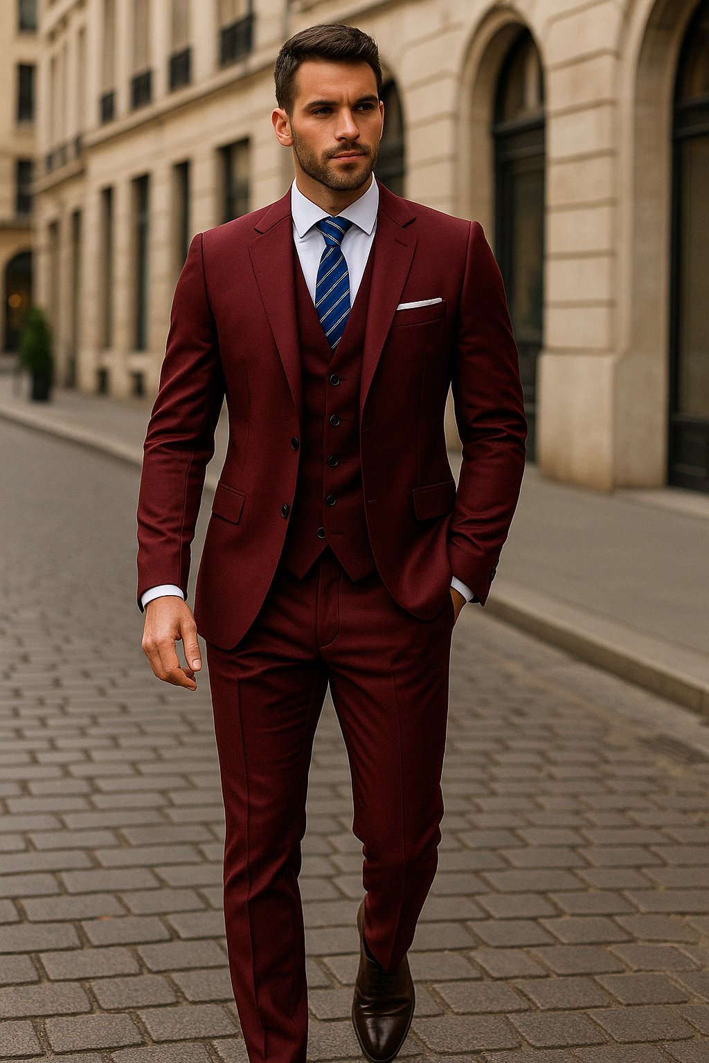 Neil | Men's Tailored Three-Piece Suit – Distinguished Style