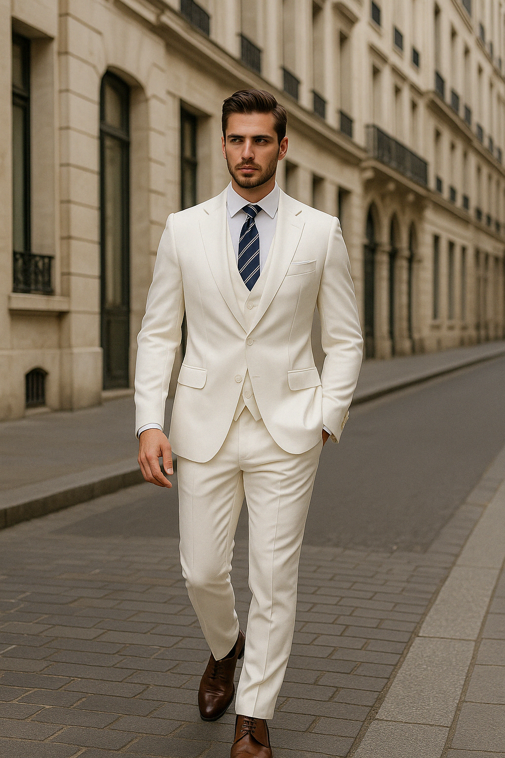 Neil | Men's Tailored Three-Piece Suit – Distinguished Style
