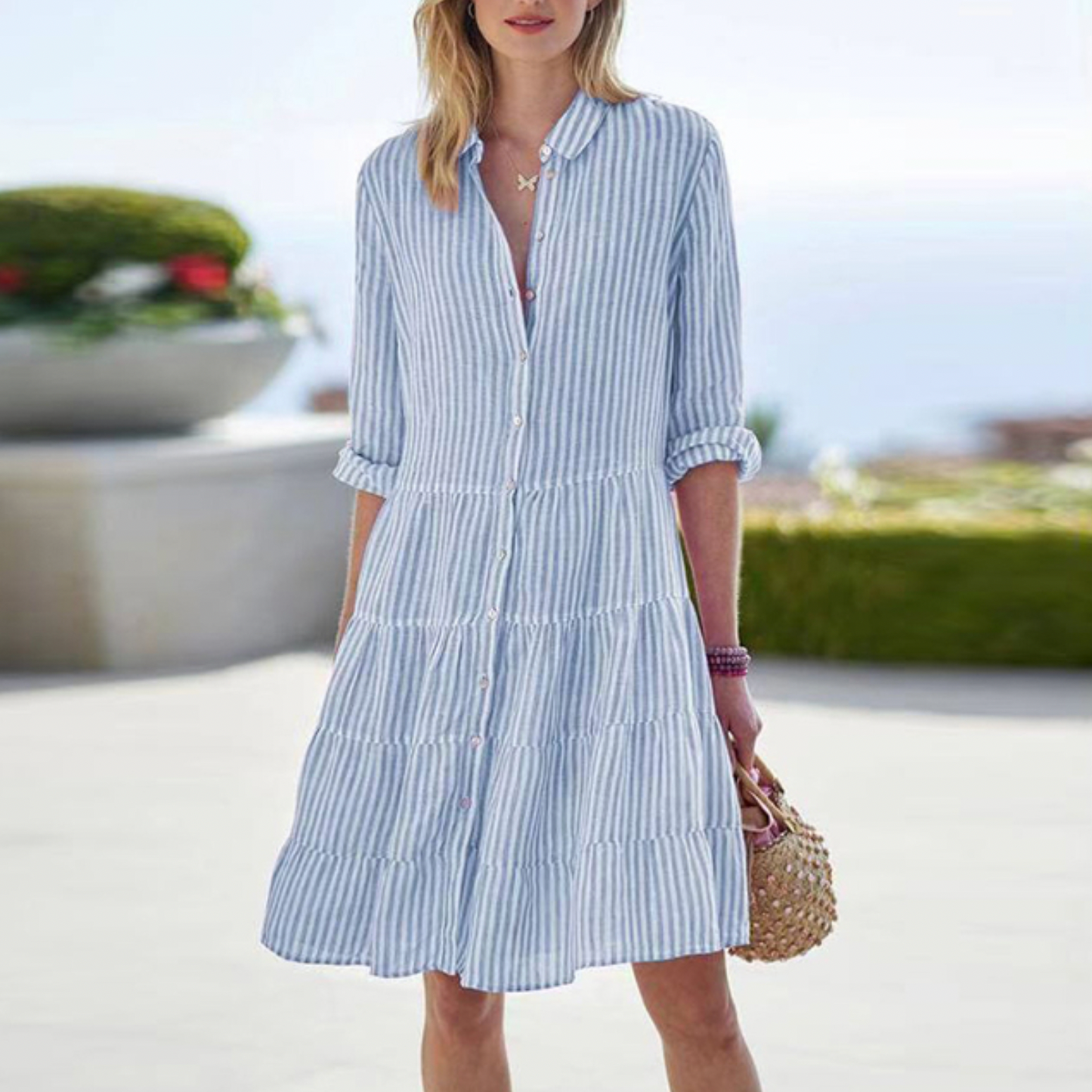 Joana | Striped Summer Dress – Casual Elegance and Lightness