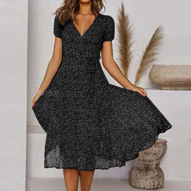 Nina | Vestido de Verano Fluido – Escote en V y Confort Absoluto