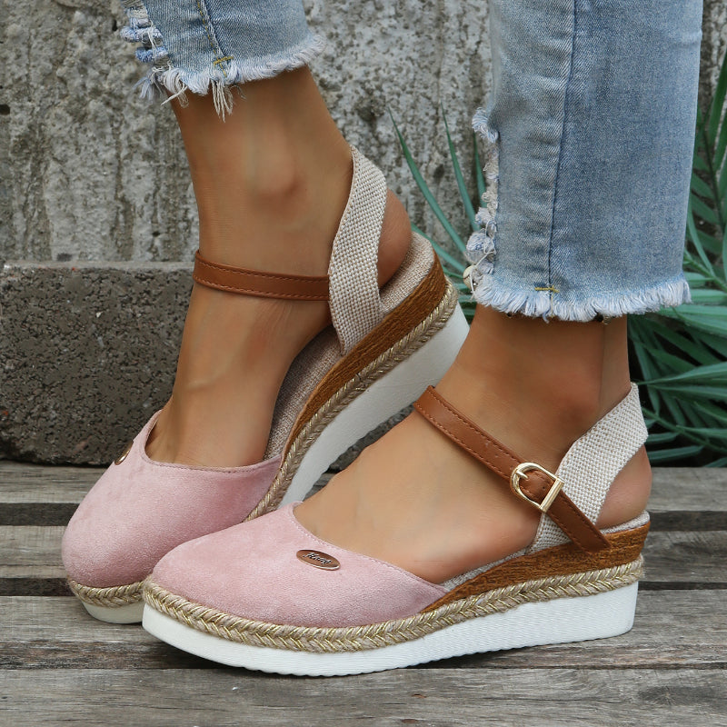 Lucie | Espadrilles de Tacón Cuadrado – Look Bohemio Chic