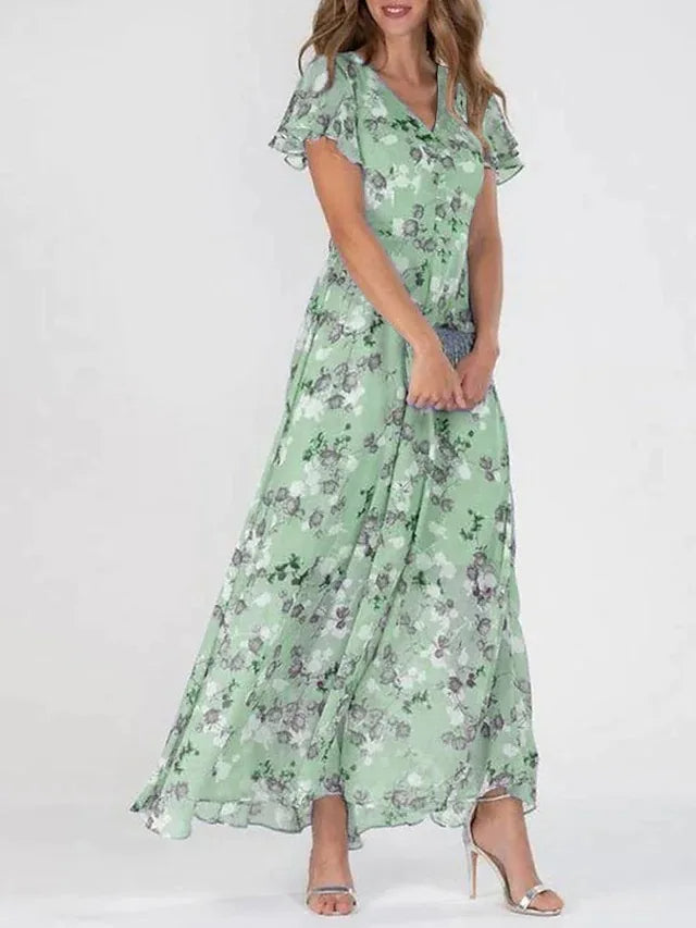 Lénaëlle | Lange Boho-Kleid – Luftiger Stil und schlanke Silhouette