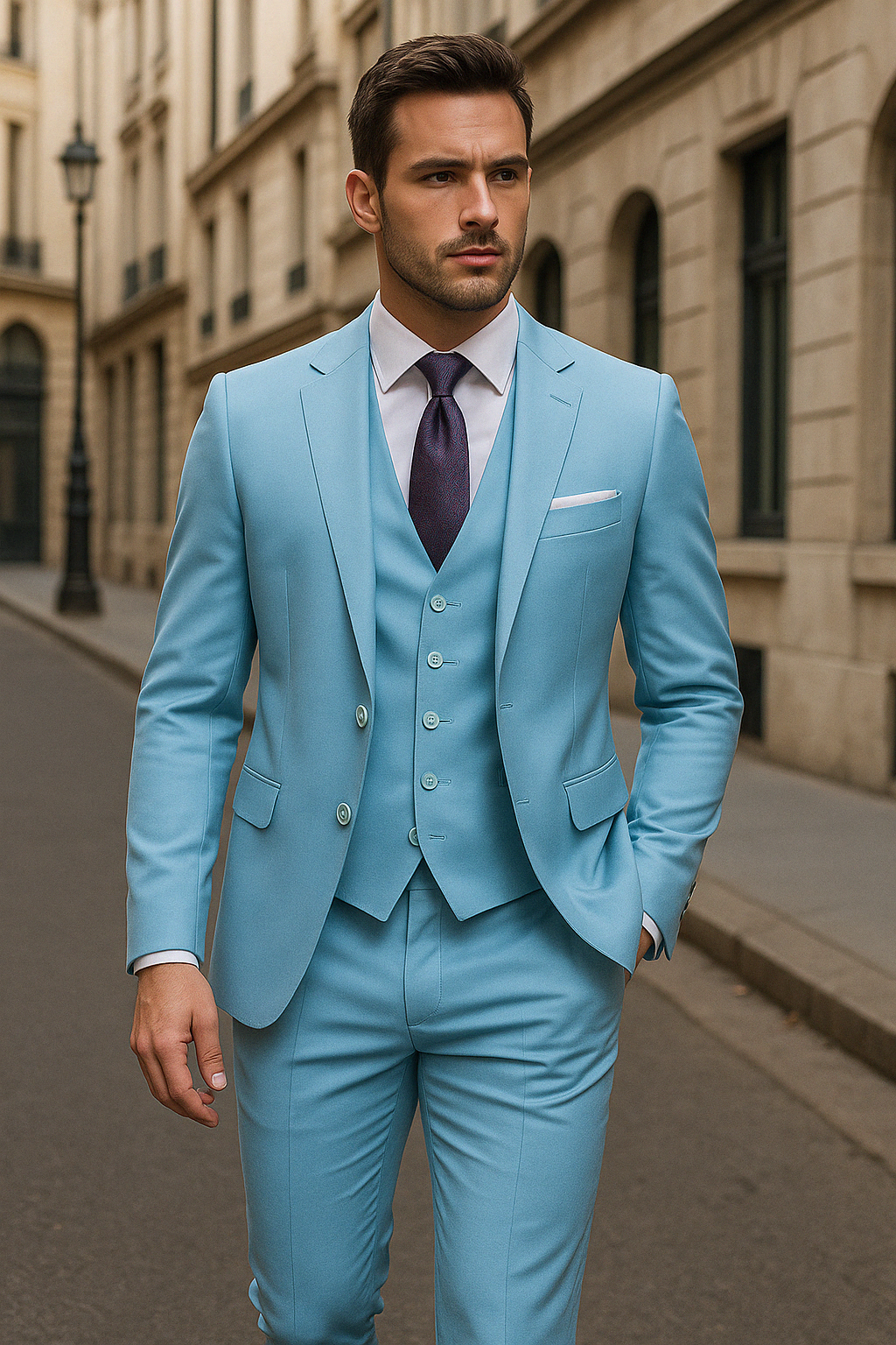 Neil | Men's Tailored Three-Piece Suit – Distinguished Style