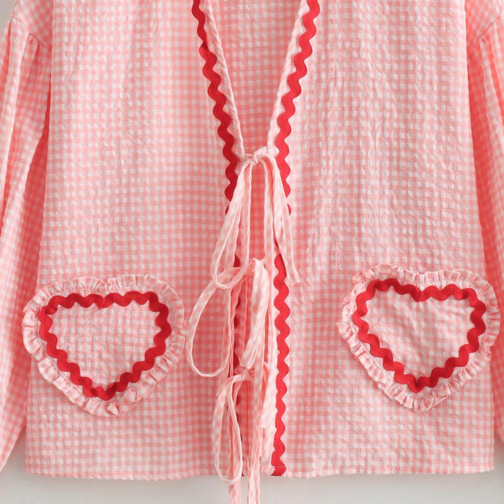 Claire | Heart Detail Shirt and Romantic Touch