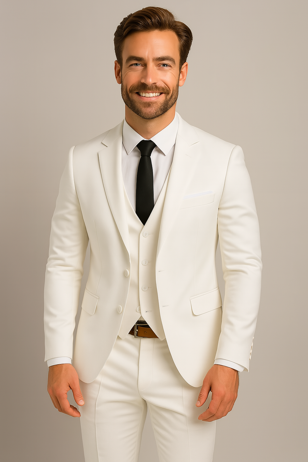 Emory | Męski garnitur trzyczęściowy Slim Fit Elegancki