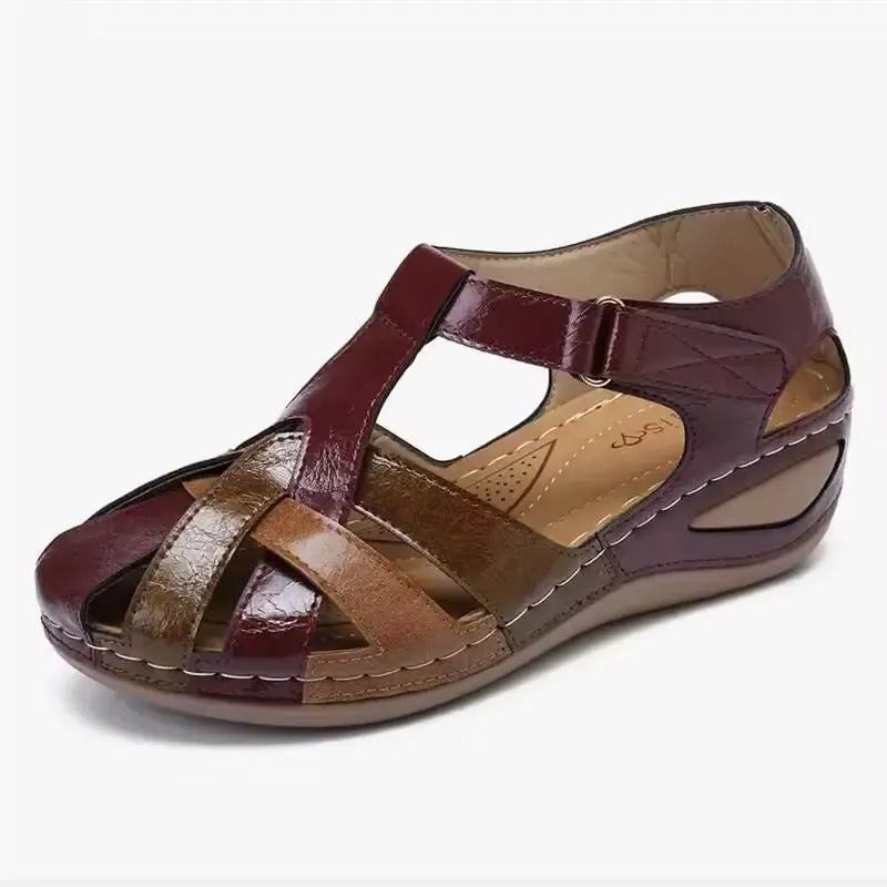 Alma | Sandaler med kryssrem – Vintage og feminin stil