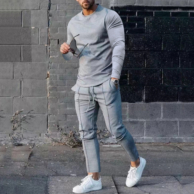 Arnaud | Herre Langermet T-skjorte – Urban og Trendy Stil