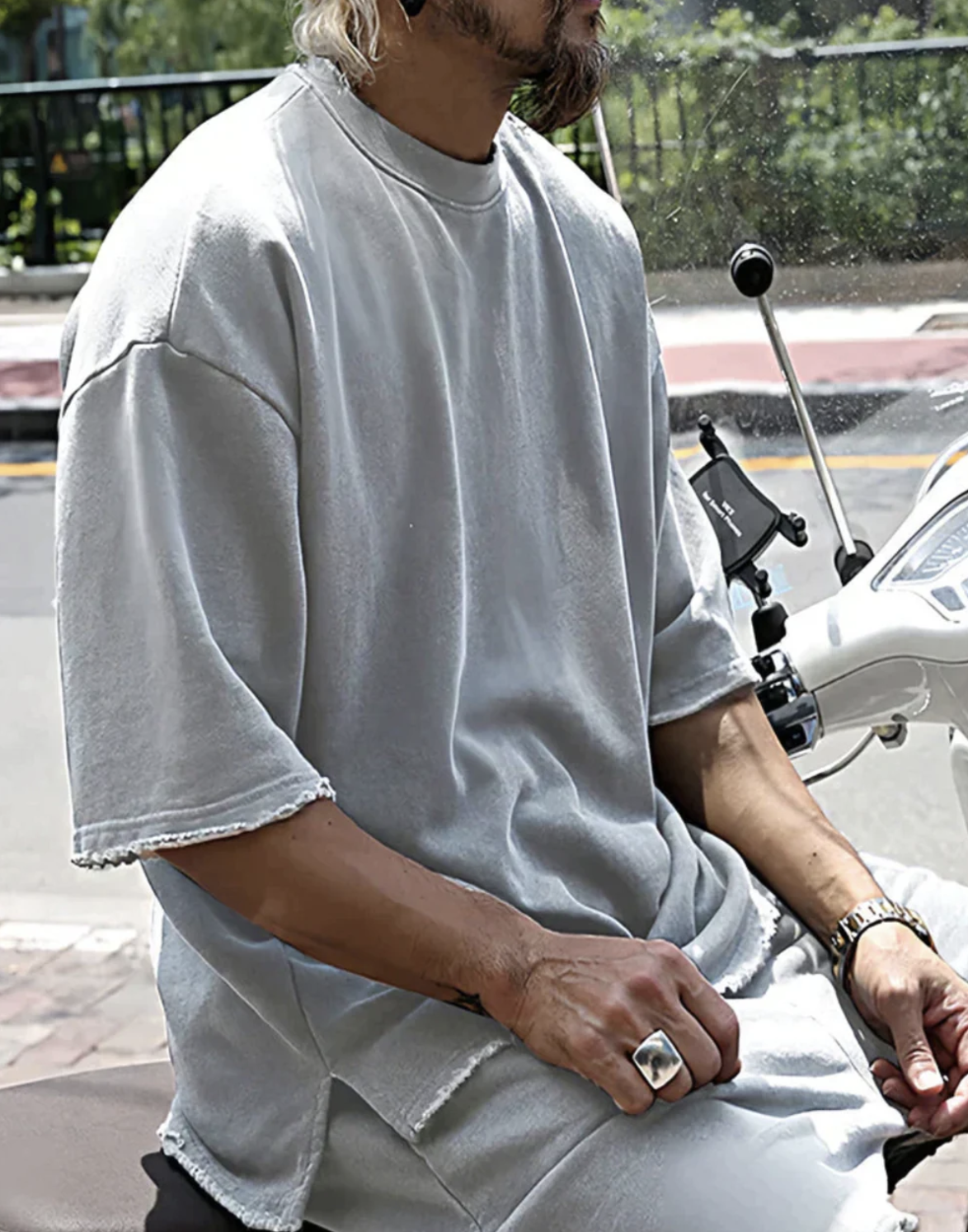 Adrien|Sammen T-Shirt Oversize Og Shorts Til Et Komfortabelt Og Stilfuldt Look