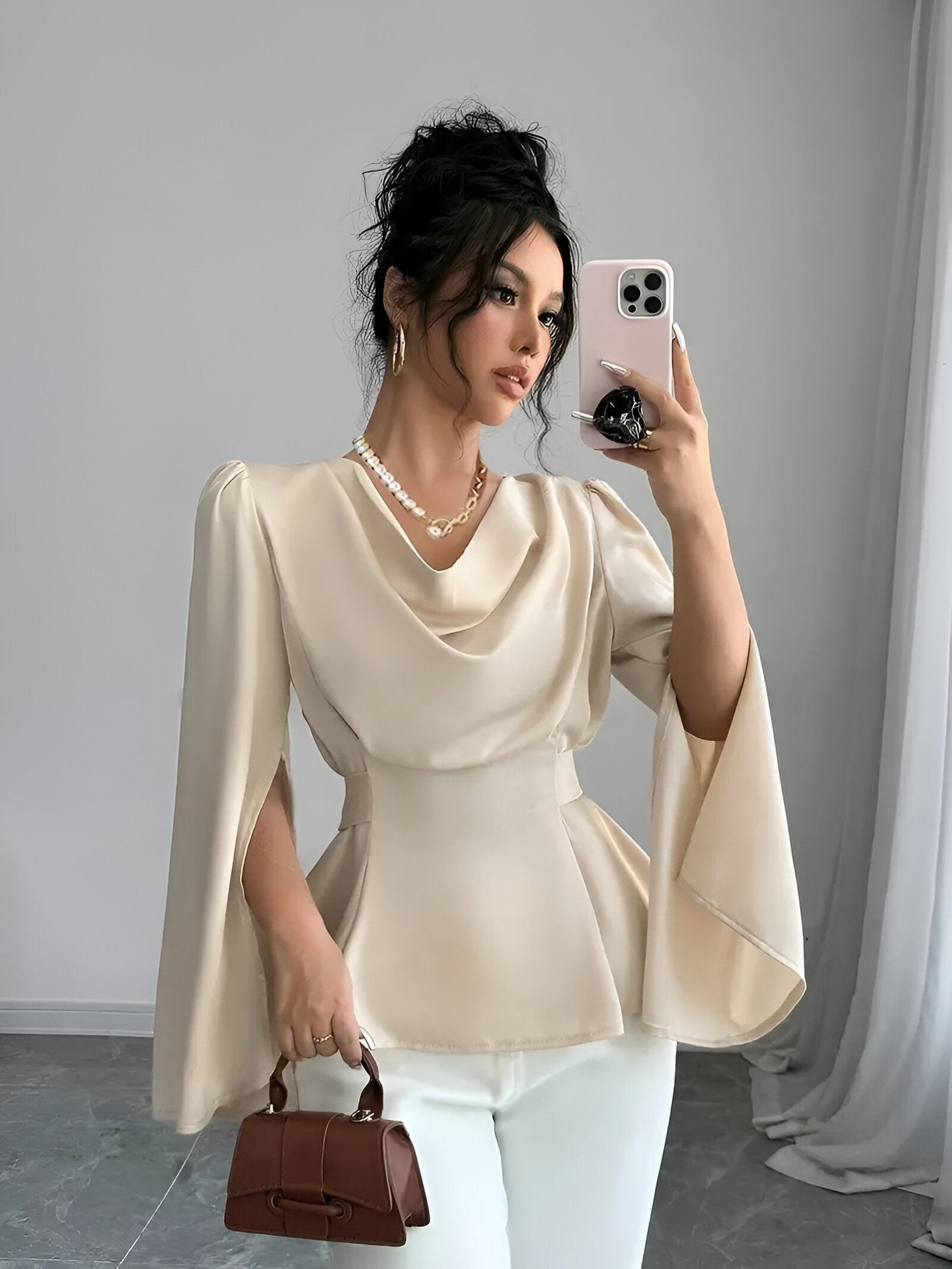 Lou | Blouse Élégante Avec Manches Fendues