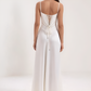 Ibtissam | Rochie Lungă Elegantă – Spate Corset Și Siluetă Sublimă 