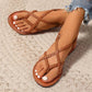 Ruth | Flade Krydsede Sandaler – Simplicitet, Lethed Og Stil 