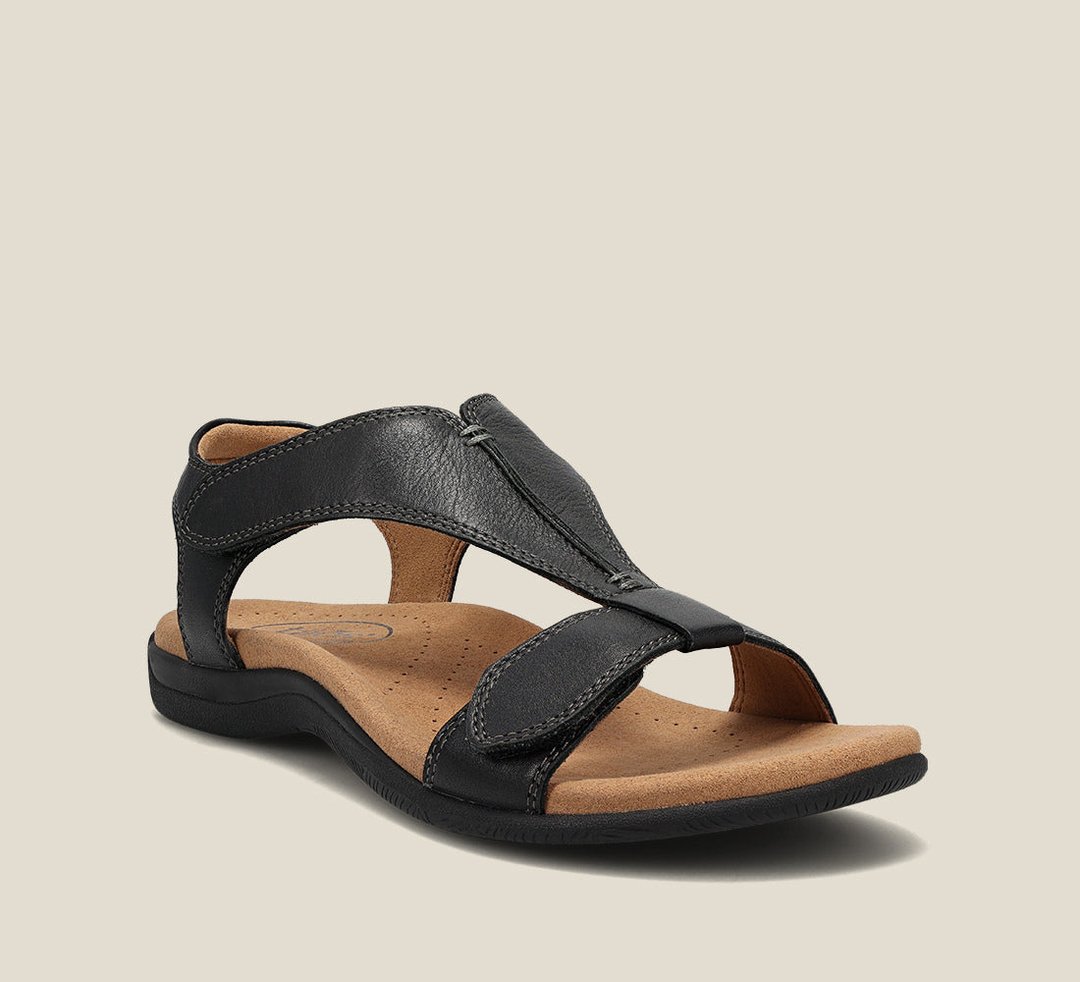 Lina | Sandaler Dam Med Bred Rem – Perfekta För Sommaren 
