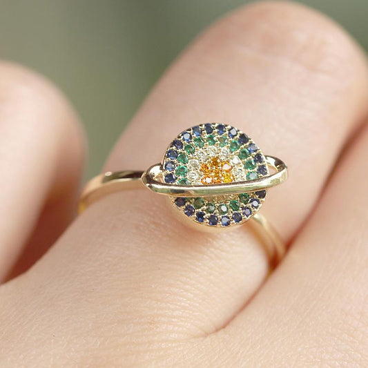 Aline | Elegancka pierścionek orbitalny przeciwstresowy 
