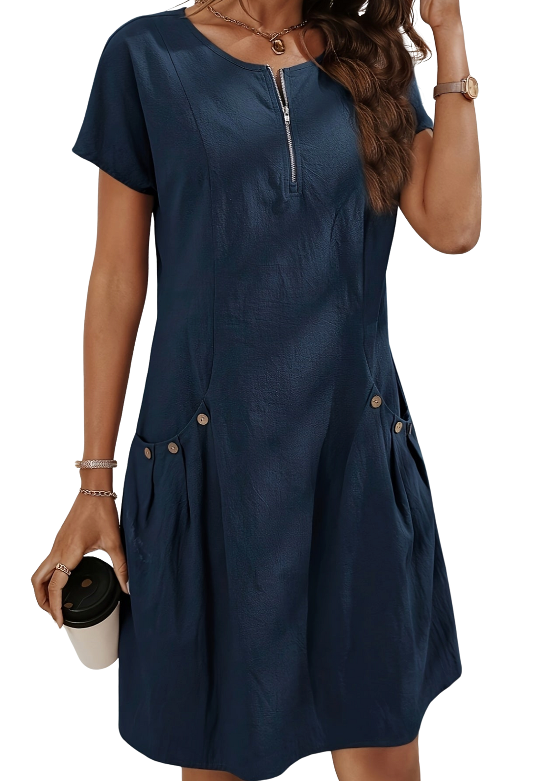 Marie | Lässiges Kleid – Leichtigkeit und moderner Reißverschluss 