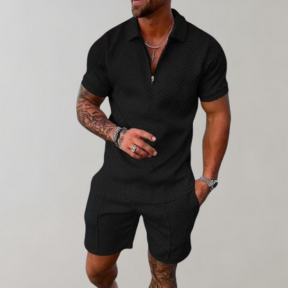 Soren | Ensemble Zippé Elegante A Maniche Corte 