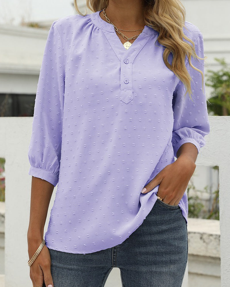 Janine | Klassisk Bluse til Kvinder – Elegant Afslappet Hverdag 