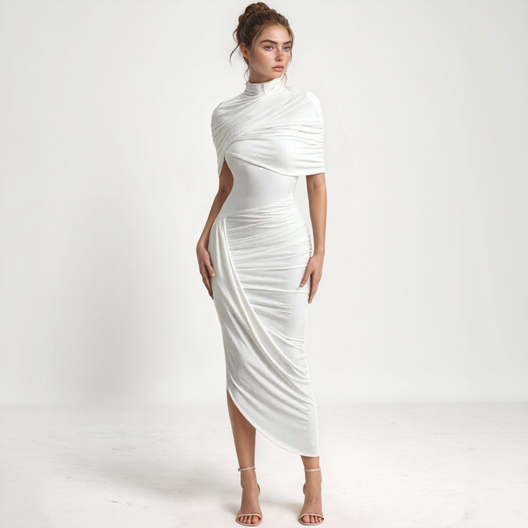 Gloria | Midi Zomerjurk – Flatterende Pasvorm En Lichte Stijl 
