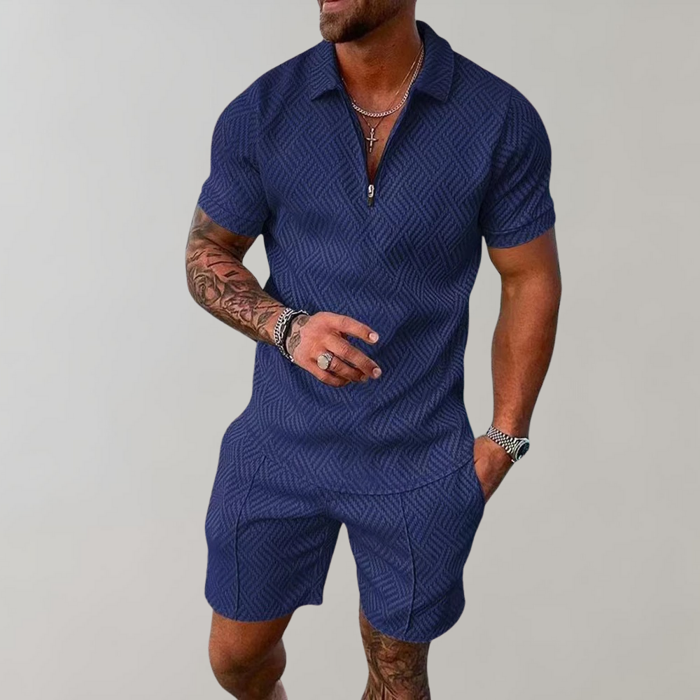 Soren | Ensemble Zippé Elegante A Maniche Corte 