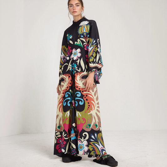 Djamila | Maxi Kaftan Bohém Ruha – Lazán Elegáns és Légies 