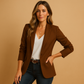 Elise | Farvet blazer med lange ærmer og elegant snit 