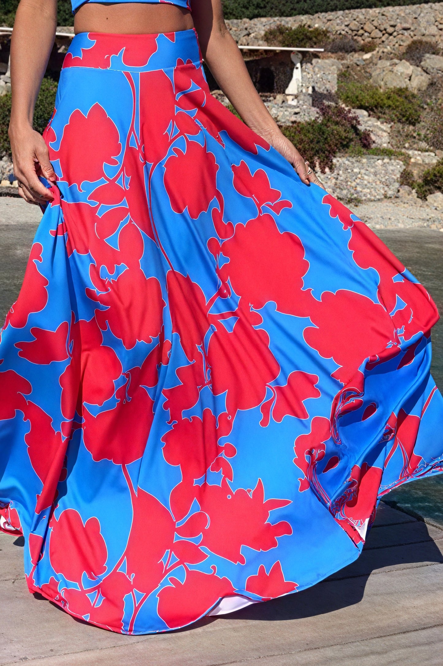 Joana | Ensemble Fleuri – Topp og Skjørt for en Solfylt Stil 