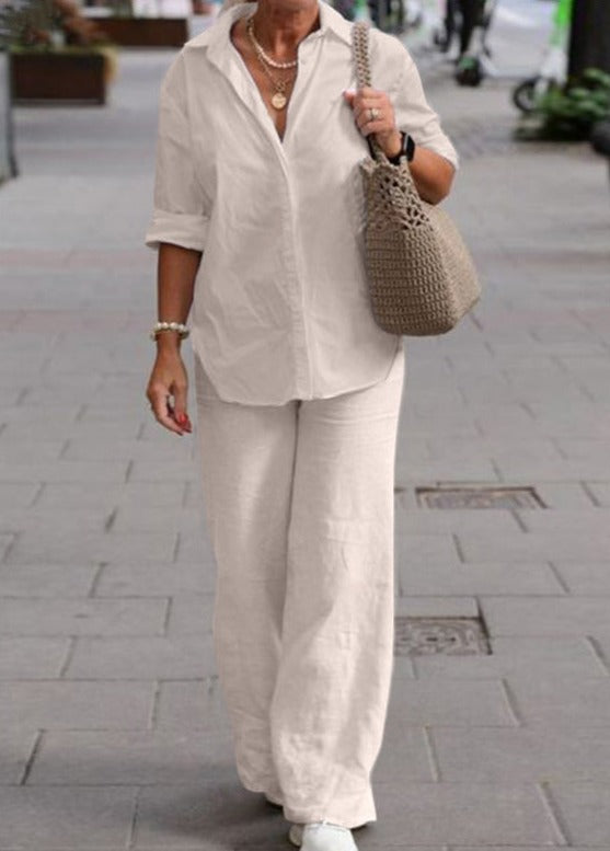 Léana | Elegantní uvolněný outfit – Čisté linie a zaručený komfort 