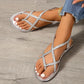 Ruth | Flade Krydsede Sandaler – Simplicitet, Lethed Og Stil 