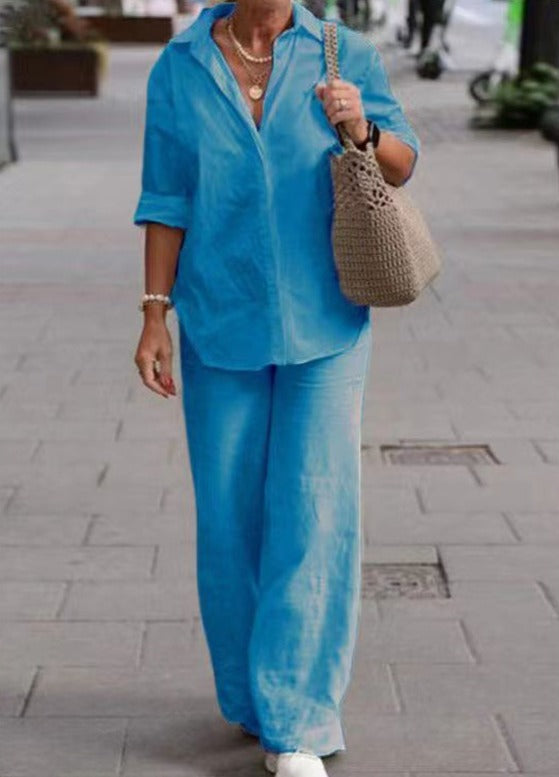 Léana | Elegantní uvolněný outfit – Čisté linie a zaručený komfort 