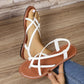 Ruth | Flade Krydsede Sandaler – Simplicitet, Lethed Og Stil 