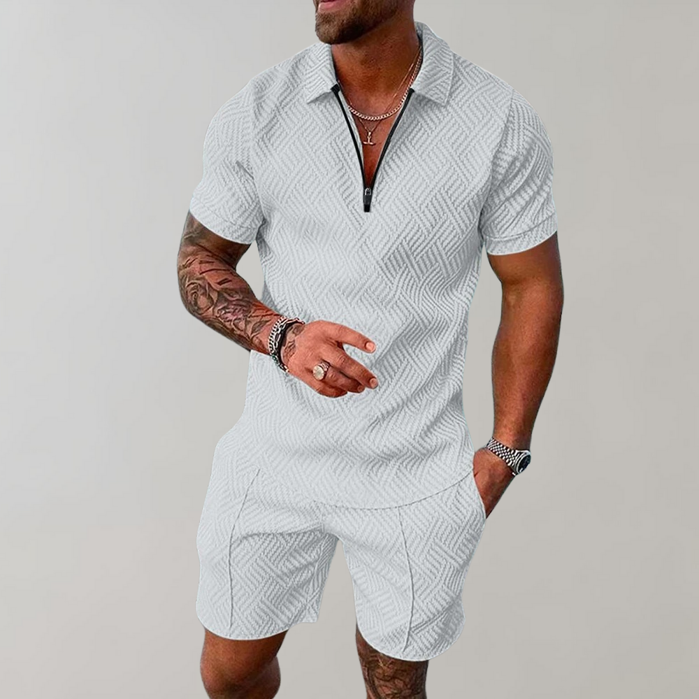 Soren | Ensemble Zippé Elegante A Maniche Corte 