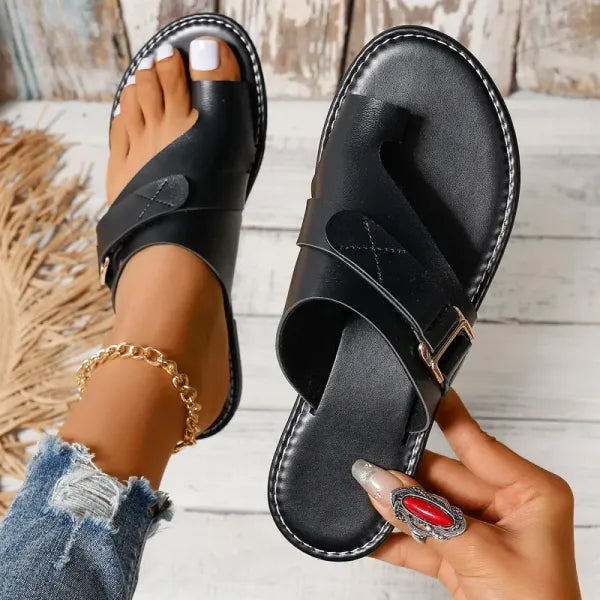 Louise | Sandaler med Kryssrem – Eleganse og Enkelhet for Sommeren 