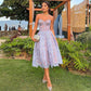 Livia | Midi-Bustierkleid – Strukturierte Eleganz und Weiblichkeit 