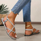 Ruth | Flade Krydsede Sandaler – Simplicitet, Lethed Og Stil 