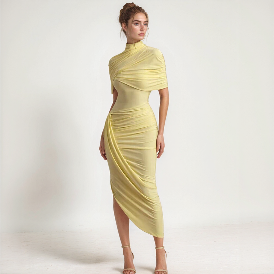 Gloria | Midi Zomerjurk – Flatterende Pasvorm En Lichte Stijl 
