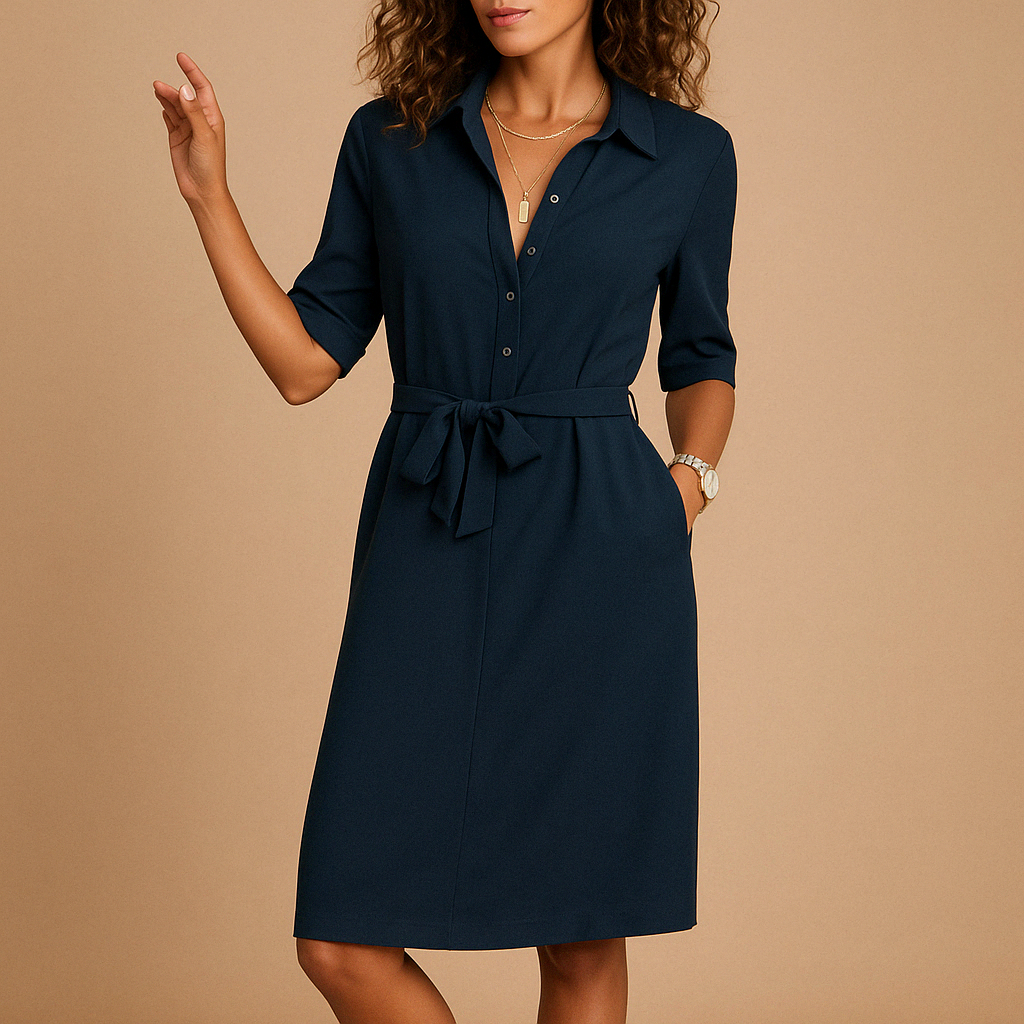 Violeta | Elegante und vielseitige Hemdbluse mit Gürtel 