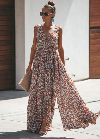 Kenzaa | Vestido Largo Bohemio – Silueta Esbelta y Relajación Asegurada 