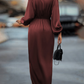 Marguerite | Robe Croisée Chic à Manches Longues