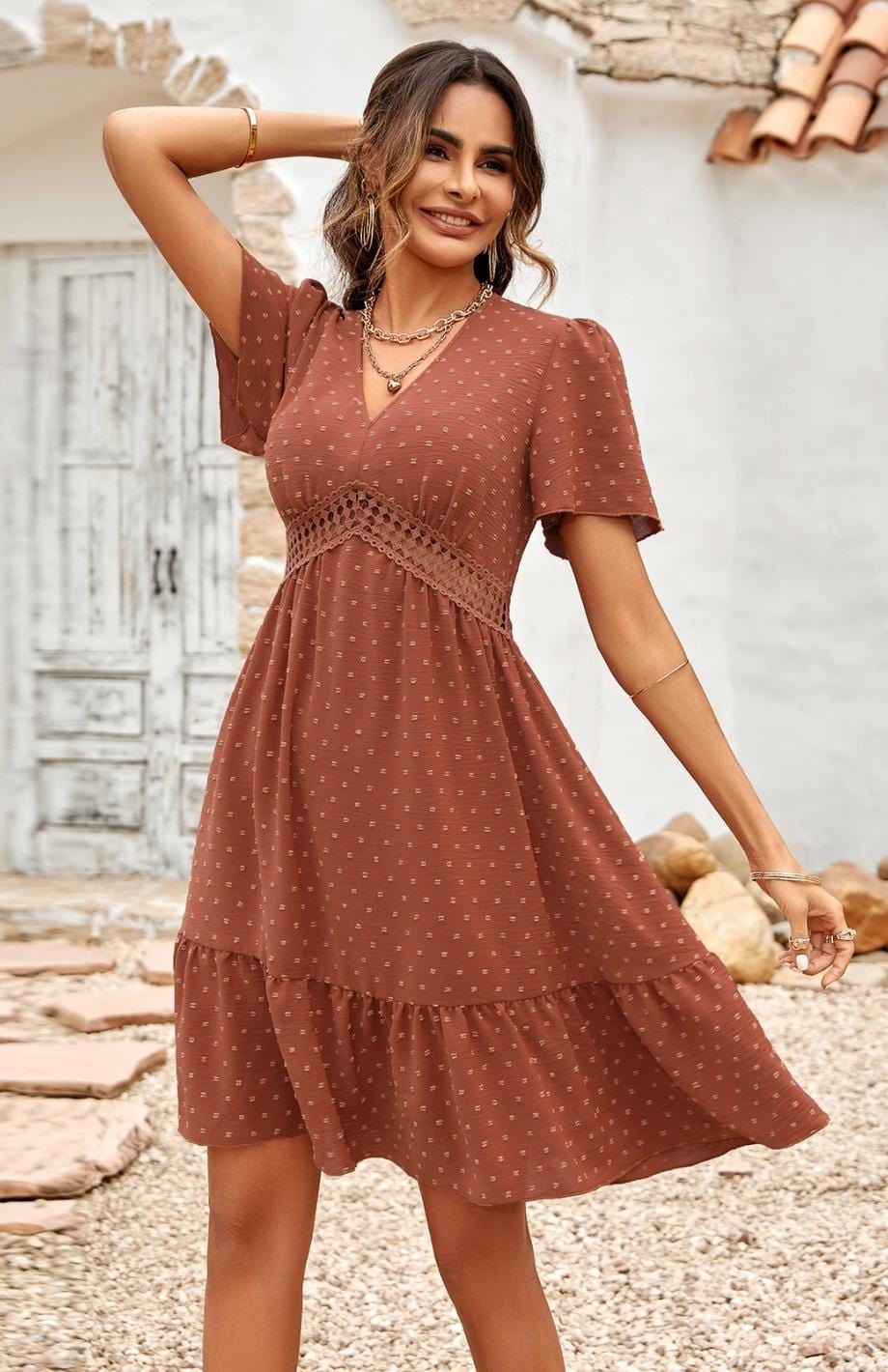 Denise | Rochie Fluidă – Eleganță Relaxată în Viața de Zi cu Zi 