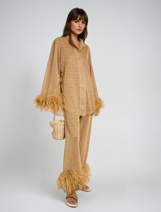 Oceana | Ensemble Femme – Détail Plume Et Allure Tendance