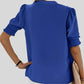 Deborah | Elegant Bluse med Rynkede Ærmer 