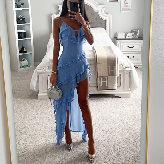 Gwladys | Abito Lungo A Volant – Glamour Casual Per L'estate 