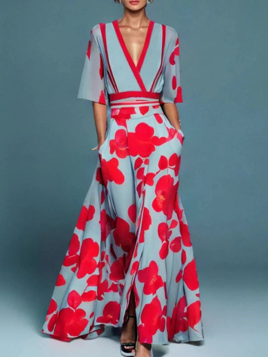 Andrèe | Abito Lungo Elegante – Scollatura Incrociata E Taglio Fluido 