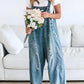 Lucie | Løs ermeløs denimsalopette 