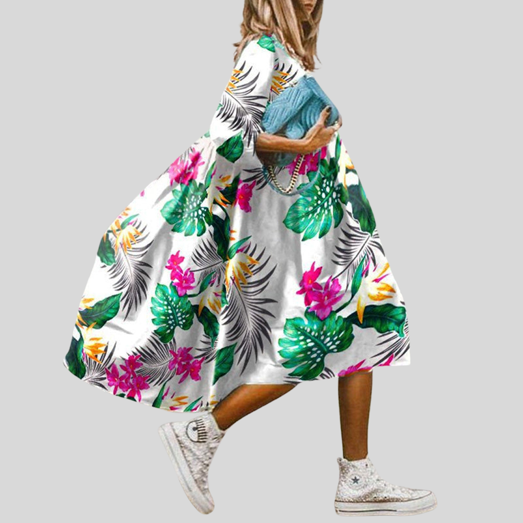 Magdalena | Vestido Bohemio Floral Para Mujer 